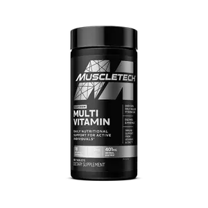 Muscletech Platinum Multivitamins for Men & Women - Multi-Vitamin Supplement for Immune Support - 18 Vitamins & Minerals, Vitamin A C D E B6 B12