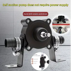 Manual Suction Pump No Power Battery Needed Portable Fast Water Oil Pump with Connectors for Garden Construction Agriculture Liquid Transfer Pump