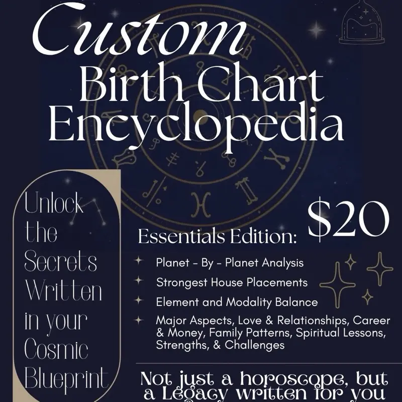 Custom Birth Chart Encyclopedia: ESSENTIALS EDITION