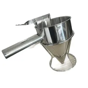 Sell roti maker  Stainless Steel Funnel Dispenser with Rack Cupcake Pancake Batter Maker Octopus Fish Ball Home Kitche