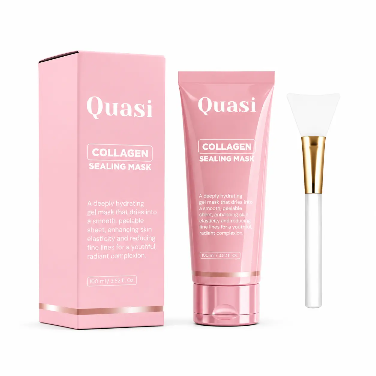 Quasi Collagen Night Sealing Mask – Overnight Hydrating Peel-Off Face Mask, Glass-Smooth Skin & Barrier Support, 100ml