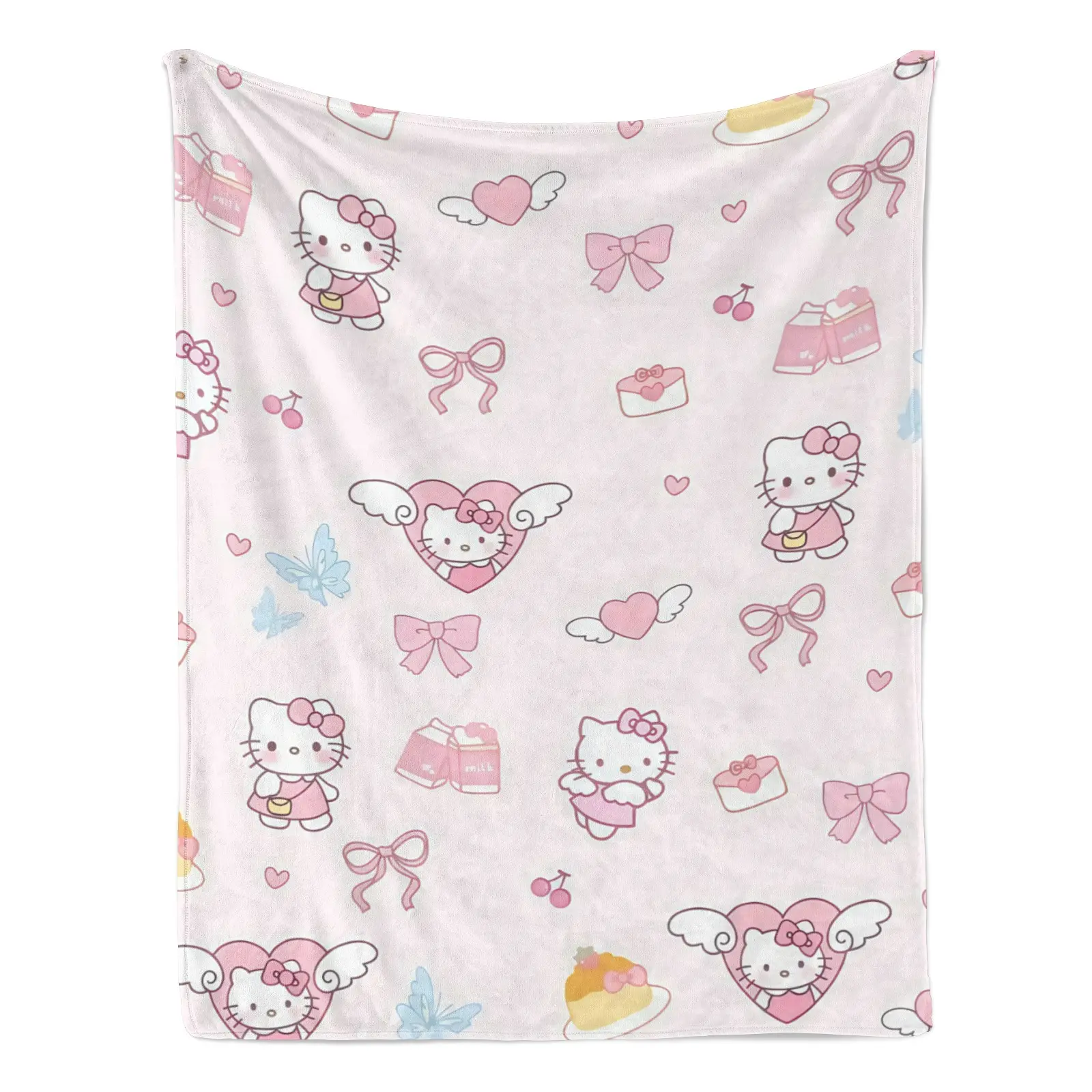 Hello Kitty Cooling Blanket Viral TikTok Soft Lightweight Throw Blanket for Girls Bedroom Couch Summer AC Blanket