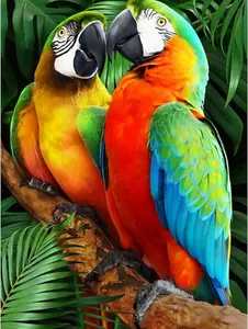 Diamond Painting Kits for Adults, Full Square Drill Parrot Diamond Art, Diamond Dots for Adults, Paint by Diamonds for Beginner, DIY Gem Crafts Home Wall Decor 11.8X15.7Inch/30X40Cm No Brand
