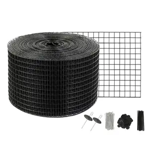 【Spotlight Day】VEVOR 8 inch x 100ft Solar Panel Bird Guard, Critter Guard Roll Kit with 100pcs Aluminum Alloy Fasteners, Solar Panel Guard with Rust-proof PVC Coating, 1/2 inch Wire Roll Mesh