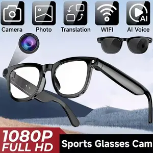 Smart Ai Camera Glasses with 8mp Color-Changing Lens, Touch Control, Travel & Outdoor Use, Real-Time Translation, Bluetooth-compatible, UV Protection