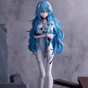 18cm New Anime Neon Genesis Evangelion Eva Ayanami Rei Kawaii Figure Pvc Model Toys Doll Collect Ornaments Gifts