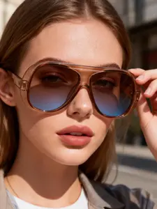 Unisex Y2K Trendy Large Frame Glasses, Retro Classic Style, Durable Streetwear Accessories, Perfect for Daily Use, Parties, Gifts, Trendy Casual Sunglasses