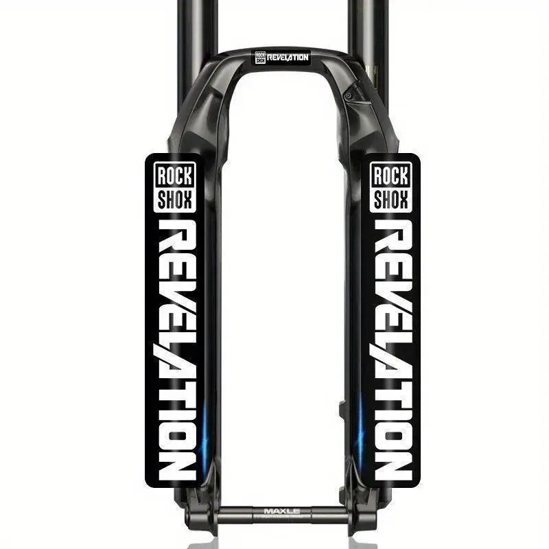 2-Piece Bike Fork Sticker and Logo Decal, Designed for Mountain Bike Fork Protection, Includes Rockshox Shock Absorber Sticker