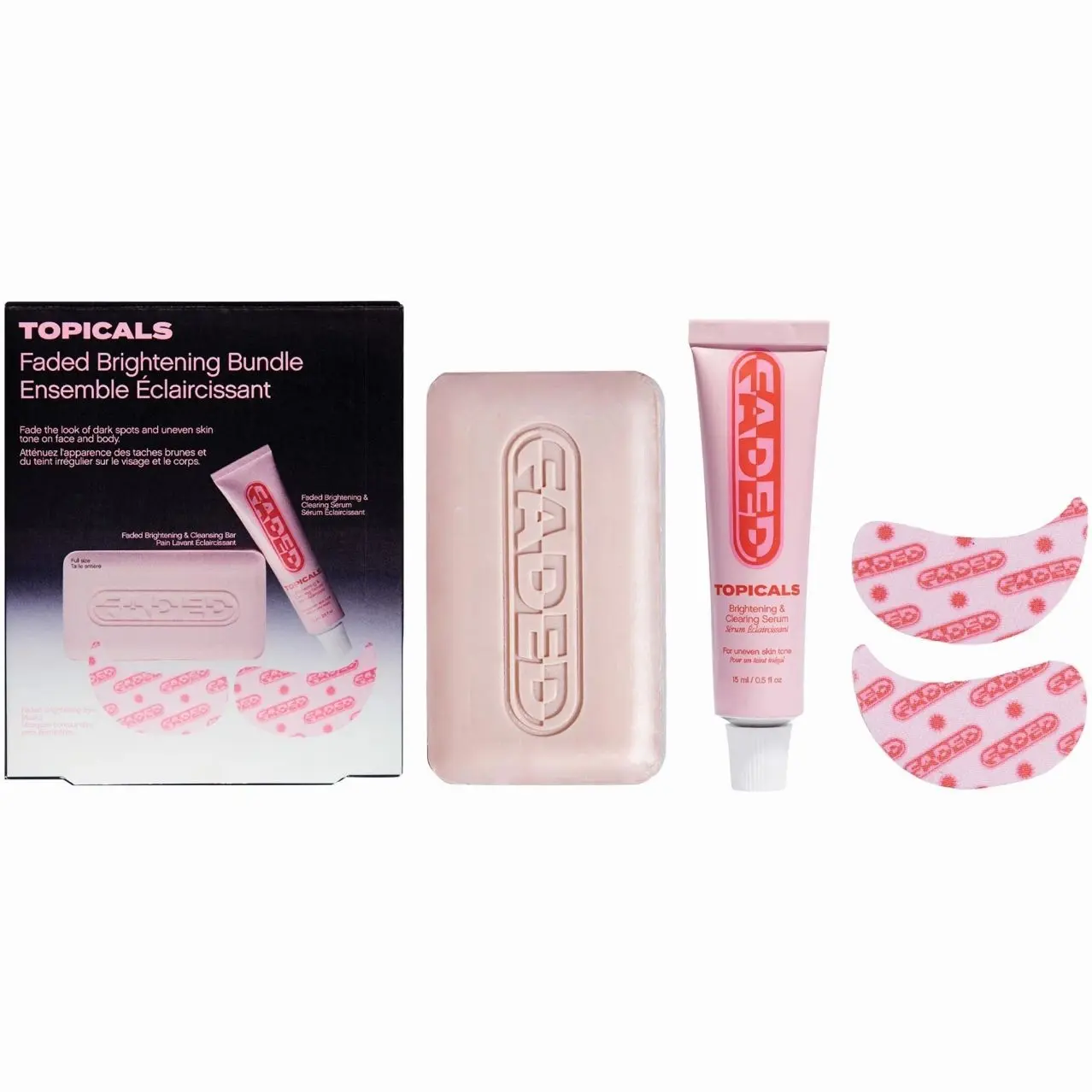 Topicals Faded Brightening Bundle for Discoloration on Face & Body (UNSCENTED) Topicals Faded Brightening Bundle for Discoloration on Face & Body (UNSCENTED)