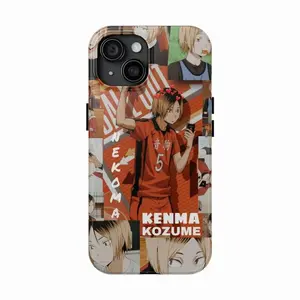 Kenma Kozume {NEKOMA) Tough Phone Case Haikyuu Anime Manga Tough Case Protection, Shockproof For IPhone 17-12, Pro Max, Pro Plus, and Samsung S25 24 23 Safety Case