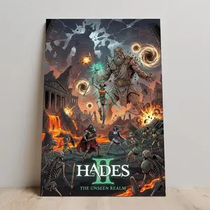 [Unframed] Hades 2 Poster, Melinoe Wall Art, Unframed Canvas Print, Game Decor, Gift for Gamers