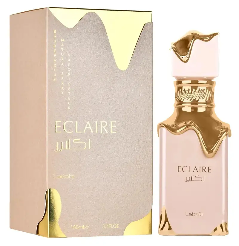 Lattafa Eclaire Eau de Parfum 100ML – Sweet Vanilla Caramel Gourmand Perfume for Women