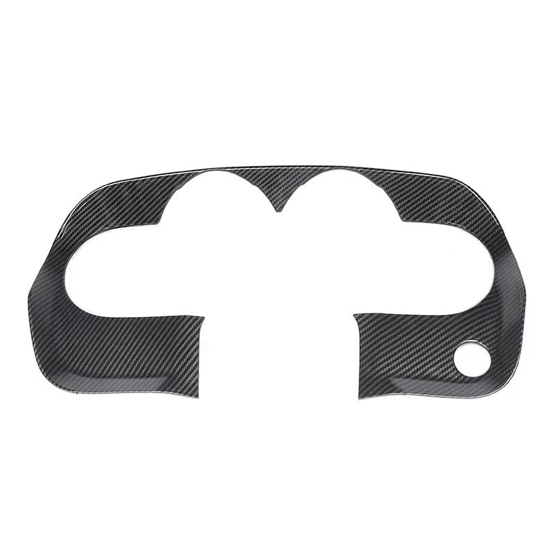 Carbon Fiber Style ABS Car Dashboard Panel Trim & Instrument Frame Cover Kit, Automotive Decoration Stickers for 2009-2014 Dodge Challenger, Car Dashboard Decorations