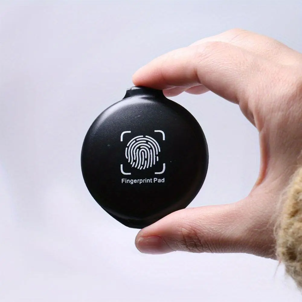 Portable Fingerprinting Ink Pad for Precision Clear Impressions, Mini Ink Pad with No Cleaning Needed, Durable Fingerprint Stamp for Contract Use