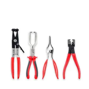 Locking Hose Clamp Set, Essential Automotive Repair Tools, Includes Loop and Flat Band Clamps, Ideal for Car Maintenance