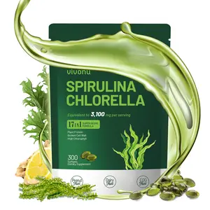 【FINAL DEAL】VivoNu Spirulina Chlorella | 3100mg High Potency Blend | Cracked Cell Wall | Vegan Superfood | 300 Tablets | Supports Immune & Gut Health | 100-Day Supply
