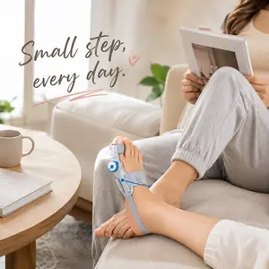 Adjustable Bunion Corrector for Women Men, Big Toe Alignment Support with Soft Strap, Comfortable Left/Right Foot Wear, 1PCS Single Piece Hallux Valgus Correction