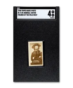 1948 Topps Magic Photo #1S General Custer SGC 4