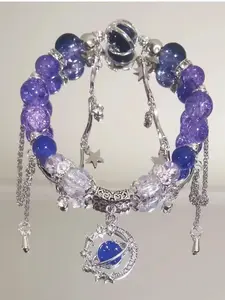 Star & Planet Design Beaded Bracelet, Stackable Bracelets, Fashionable Jewelry for Women & Men, Trendy All-match & Exquisite Jewelry for Birthday Gift