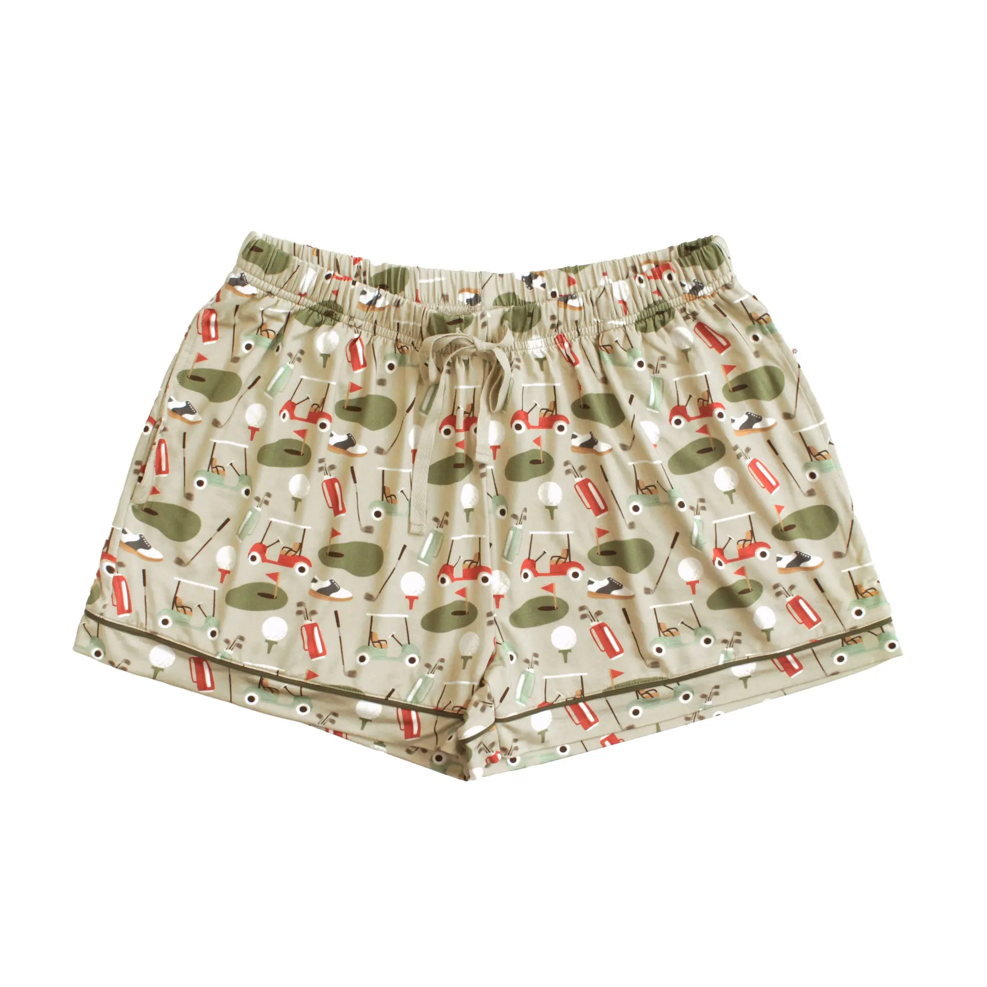 Tee Time Golf Women's Bamboo Shorts - Soft Viscose Bamboo Pajama Shorts with Elastic Waistband & Pockets for Comfortable Sleep