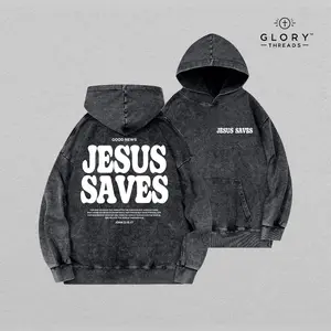 Jesus Saves Christian ed Hoodie Jesus Saves Tee Hoodie Christian Apparel Streetwear Menswear Oversized Top Everyday Pull Hoodied Comfy Cotton Hoodies