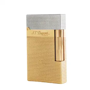 DUPONT Classic Diamond Head Gas Lighter (NO FUEL) Refillable Soft Flame unique popular gifts boyfriend