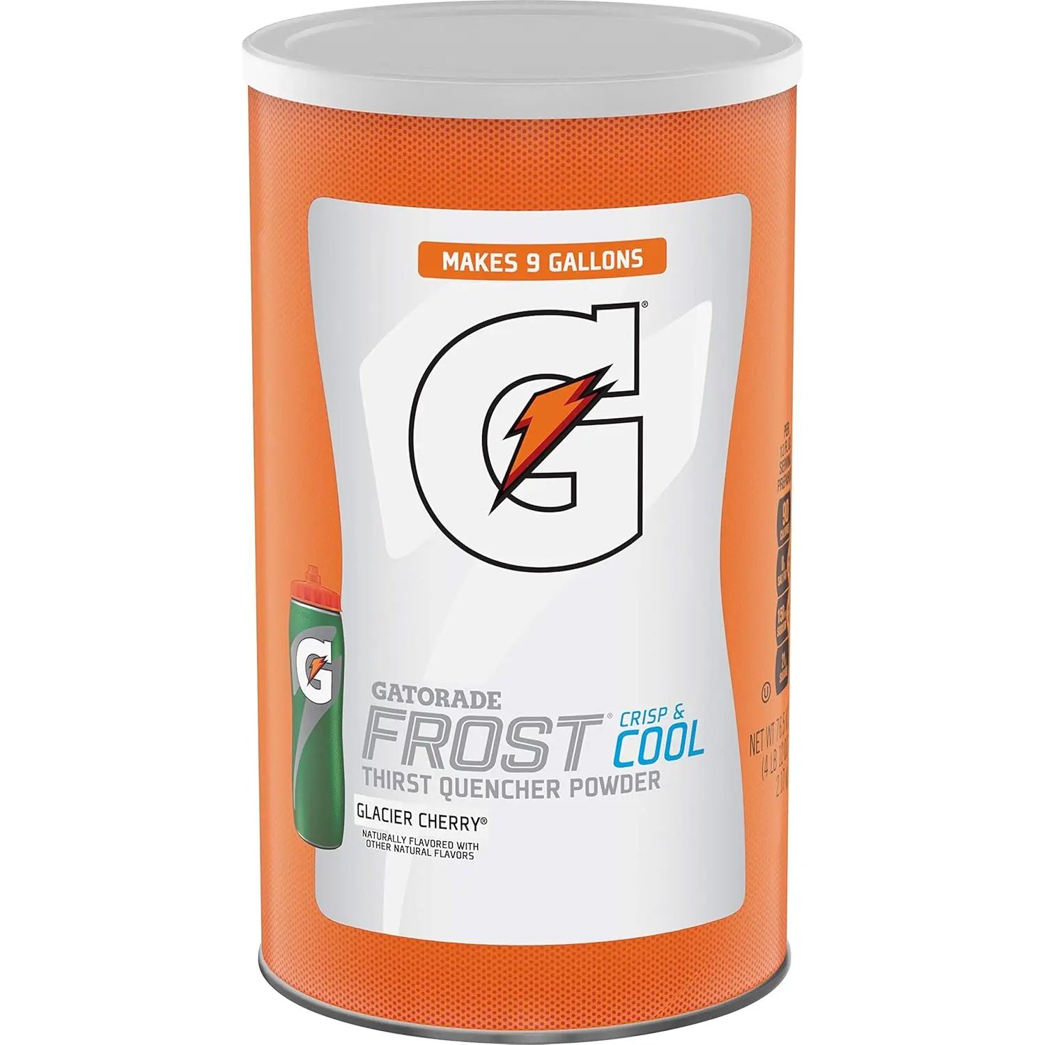 Gatorade Thirst Quencher Sport Beverage Powder, Glacier Cherry Flavor, 76.5 oz Canister - Hydration & Electrolyte Energy Drinks Powder