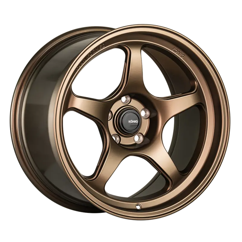Konig Hyperspec 17x9 4x100 ET45 Matte Bronze Wheel (Knurled Bead)