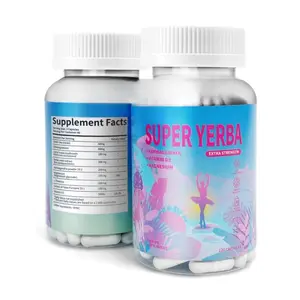 Super Yerba Capsules-Yerba Brain Formula with Lion's Mane-Gut Health, Focus, Memory, Energy Supplement, Yerba Tea Alternative with Natural Caffeine-120 Capsules