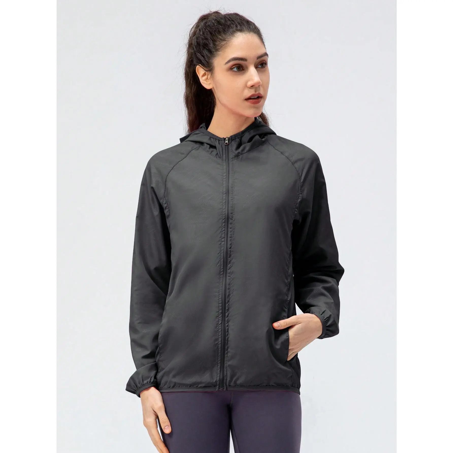 US30-1pc Women's Lightweight, Waterproof, Quick-Dry Jacket, Breathable, Outdoor Casual Windbreaker For Spring & Summer, Suitable For Outdoor Sports