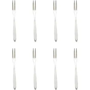 8 Pieces Pickle Forks, 5 Inches Handle Olive Fork, Stainless Steel Cocktail Forks, Pickle Grabber, Pickle Picker, 2 Prong Dessert Fruit Forks