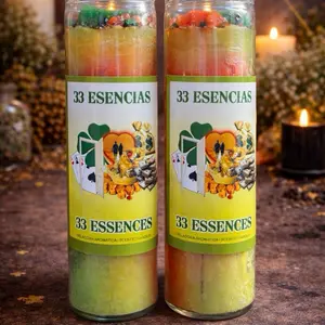 Veladora/Candle Preparada/Fixed 33 Esencias