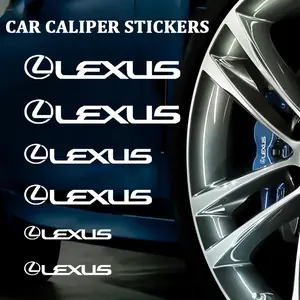 Car Brake Caliper HUB Sticker, Fits Lexus Series, Automotive Accessories, PVC Material, Easy Installation, Durable and Stylish, Car Decals
