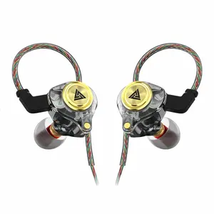 「Free Gift」QKZ AK3 Portable Wired In-Ear Earphone, Wired Headphones With Mic, HiFi Subwoofer Noise Cancelling Earphones for Game Sports, 3D Stereo Sound Headphones For Gym & Sports, Headphones 8D Audio, Electronic Earbud In-Ear Monitor HiFi Heavy