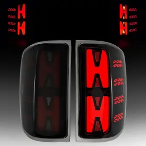 2014–2018 Chevy Silverado 1500/2500HD/3500HD LED Tail Lights | Smoked Lens | Startup Animation