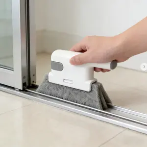 Window Groove Cleaning Brush, Multifunctional Crevice Brush for Door Window Track, Household Hardware Cleaning Tool