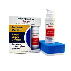 Windshield Oil Film Cleaner – All-in-One Pro Kit with Glass Cleaning Emulsion and Sponge – The Ultimate Streak-Free Solution for Prepping Rain Repellents and Removing Oil Films