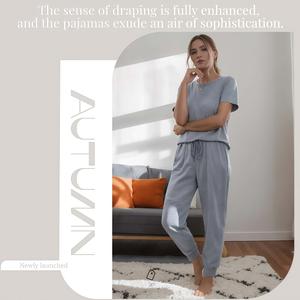 RuiChangKJ Women's 2-Piece Pajama Set Plus Size, Short Sleeve Top & Shorts, Soft Breathable Fabric, Cozy Loungewear Nightwear, Cute Sexy Homewear, Trending TikTok Favorite Sleep Set, Everyday Essential, Viral Comfort Outfit, Perfect Gift Idea for Her