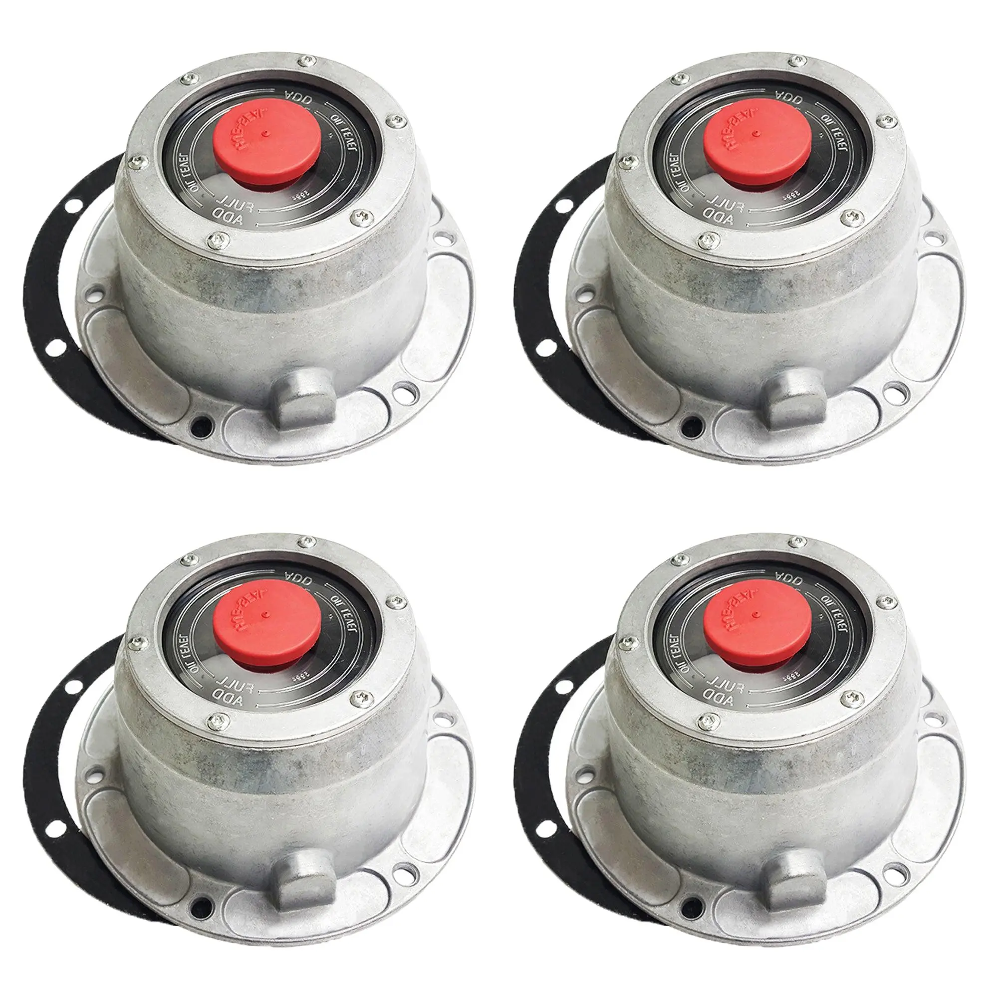 Torque Aluminum Trailer Axle Hub Caps, 4 PCS 3404195 Auto Parts Accessories - Replacement for Stemco 340-4195