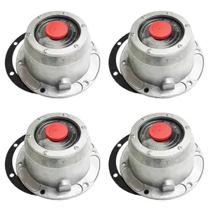 Torque 4 PCS 3404195 Aluminum Hub Caps for Trailer Axle Replaces Stemco 340-4195