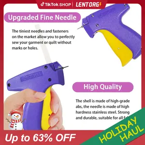 【Lentorgi 】Mini sewing gun, fast clothing fastener, clothing price tag gun, label sticking gun, label gun kit, quilting nail gun, handmade 1000 fasteners