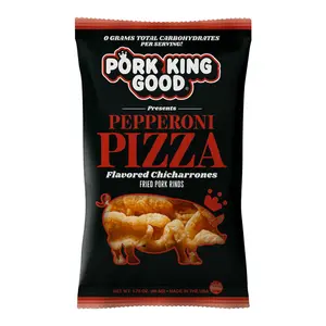 Pork King Good Pizza Flavored Pork Rinds - Keto, Gluten Free Snacks