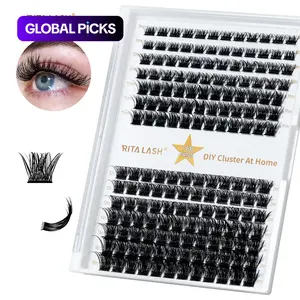 Mixed-Length Individual Cluster Lashes Eyelash Extensions Set, False Eyelashes Extension, Natural Curl DIY Volume Lash Clusters, Fluffy Eyelashes Cluster, Makeup Accessories for Women #GLOBAL PICKS