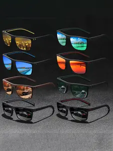 8pairs of vintage square sunglasses, Lightweight Durable Sunglasses, suitable for both men and women, suitable for various occasions, UV400 protection, luxury designer glasses, high-quality lenses providing excellent visual experience
