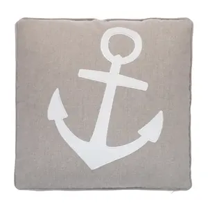 Provincetown Anchor Applique Pillow
