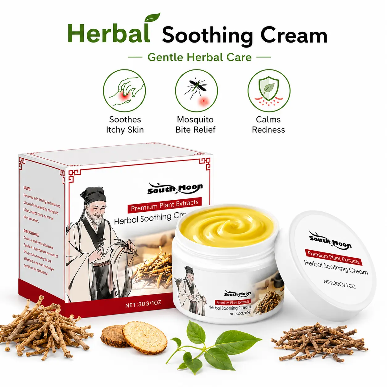 Plant-Based Therapeutic Eczema Lotion (30g) - Healthcare Topical Ointment, Anti-Itch Moisturizer, Inflammation Relief, Cools Redness, Allergy Itch Support Body Lotion for Adult Dry Rough Skin Daily Care