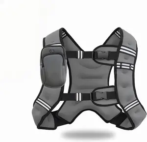 Weighted Vest, 6lb/8lb/12lb/16lb/20lb/25lb/30lb Weight Vest with Reflective Stripe, Weighted Vest for Men Women Workout Equipment for Strength Training, Running, Jogging, Fitness, Weight Los weighted vest