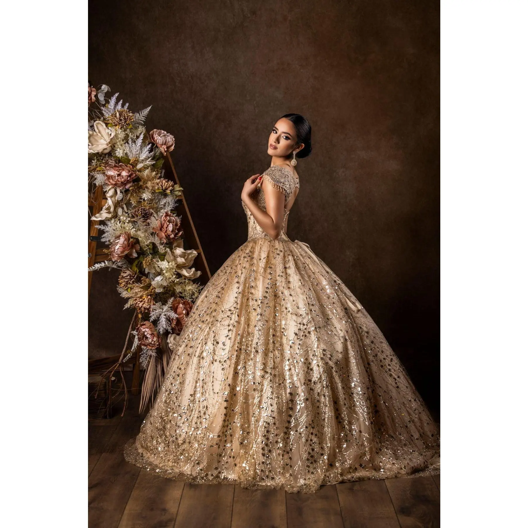 Dylan & Davids Long Quinceanera Dress Ball Gown