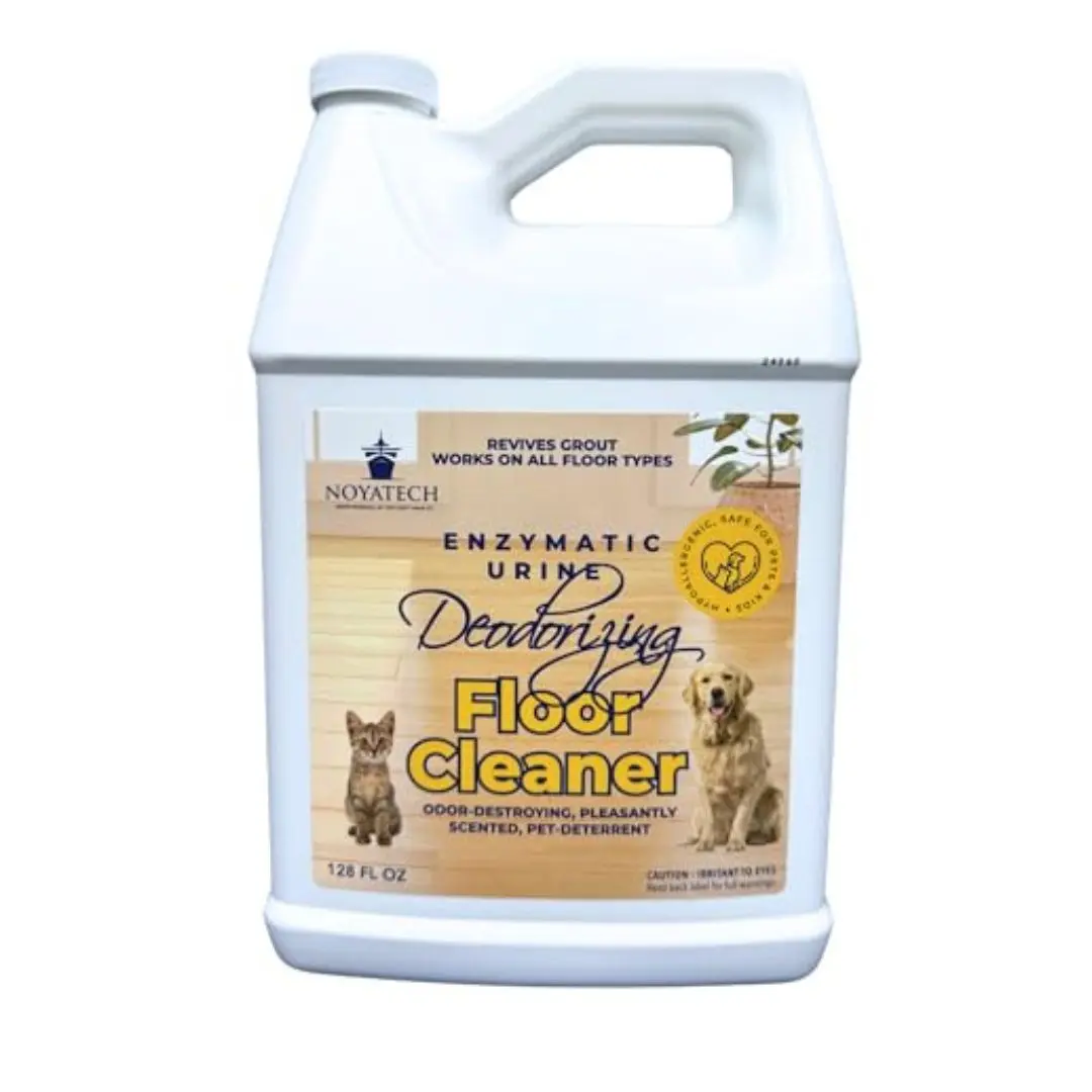 NOYATECH Powerful Pet Floor Cleaner for Mopping. Enzyme Degreaser Odor Eliminator for Strong Odor. Removes Urine. Safe Non-Toxic Deep Cleaner Floors and Grout. Commercial Grade. Concentrate | Washable Wet
