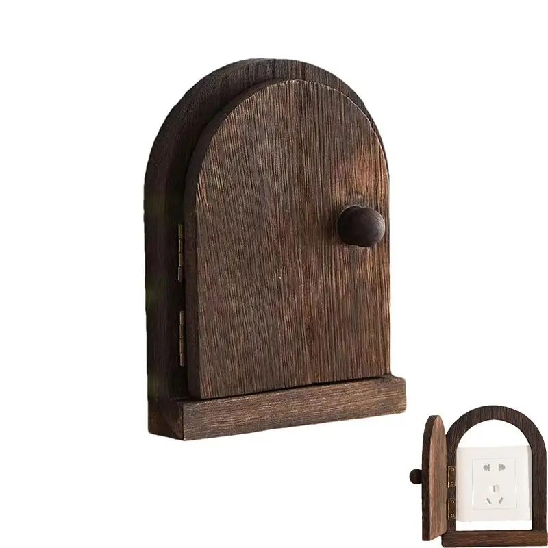 1 Handcrafted Wooden Outlet Cover, Non-electric, Versatile, Decorative, Wooden Construction, Covers and Decorates Outlets, Dust-proof, Suitable for Living Room Walls, Bedroom Decoration, Home Soft Furnishings, Gaming Rooms, Hotels, Homestays, Use, Install
